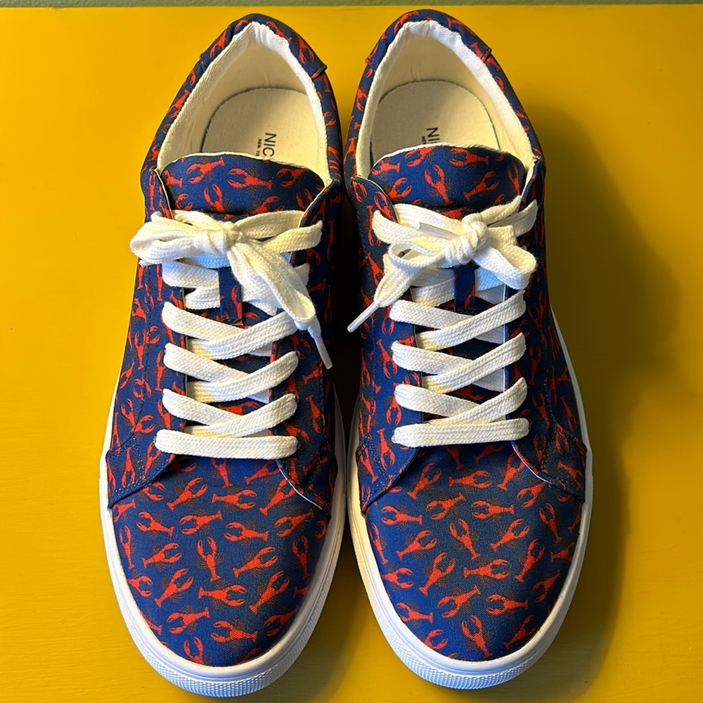 Nick Graham Lobster Larry Navy Low Top Sneakers Size Men’s 10.5 Summer Beach